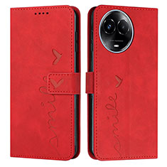 Coque Portefeuille Livre Cuir Etui Clapet Y03X pour Realme 11 5G Rouge