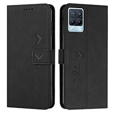 Coque Portefeuille Livre Cuir Etui Clapet Y03X pour Realme 8 4G Noir