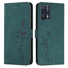 Coque Portefeuille Livre Cuir Etui Clapet Y03X pour Realme 9 4G Vert