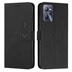 Coque Portefeuille Livre Cuir Etui Clapet Y03X pour Realme Narzo 50A Prime Noir