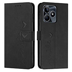 Coque Portefeuille Livre Cuir Etui Clapet Y03X pour Realme Narzo N53 Noir