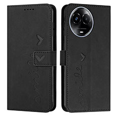 Coque Portefeuille Livre Cuir Etui Clapet Y03X pour Realme V50s 5G Noir