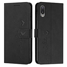 Coque Portefeuille Livre Cuir Etui Clapet Y03X pour Samsung Galaxy A02 Noir