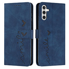 Coque Portefeuille Livre Cuir Etui Clapet Y03X pour Samsung Galaxy A04s Bleu