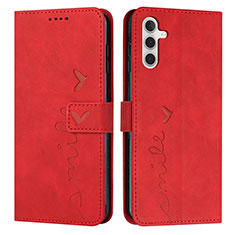 Coque Portefeuille Livre Cuir Etui Clapet Y03X pour Samsung Galaxy A04s Rouge