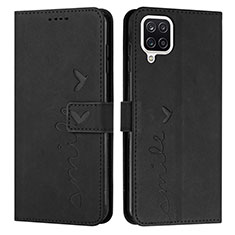 Coque Portefeuille Livre Cuir Etui Clapet Y03X pour Samsung Galaxy M12 Noir