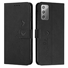 Coque Portefeuille Livre Cuir Etui Clapet Y03X pour Samsung Galaxy Note 20 5G Noir