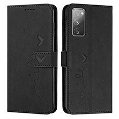 Coque Portefeuille Livre Cuir Etui Clapet Y03X pour Samsung Galaxy S20 FE 4G Noir