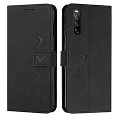 Coque Portefeuille Livre Cuir Etui Clapet Y03X pour Sony Xperia 10 IV SO-52C Noir