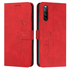 Coque Portefeuille Livre Cuir Etui Clapet Y03X pour Sony Xperia 10 IV SO-52C Rouge