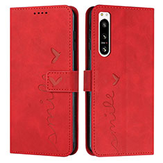 Coque Portefeuille Livre Cuir Etui Clapet Y03X pour Sony Xperia 5 IV Rouge
