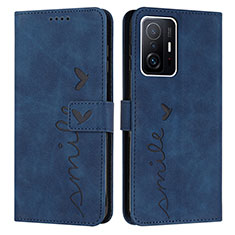 Coque Portefeuille Livre Cuir Etui Clapet Y03X pour Xiaomi Mi 11T 5G Bleu