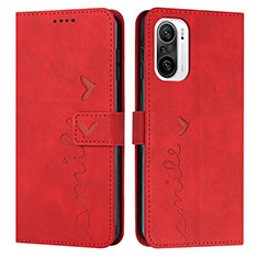 Coque Portefeuille Livre Cuir Etui Clapet Y03X pour Xiaomi Mi 11X 5G Rouge