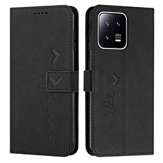 Coque Portefeuille Livre Cuir Etui Clapet Y03X pour Xiaomi Mi 13 5G Noir