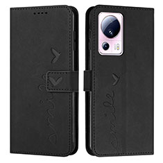 Coque Portefeuille Livre Cuir Etui Clapet Y03X pour Xiaomi Mi 13 Lite 5G Noir