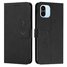 Coque Portefeuille Livre Cuir Etui Clapet Y03X pour Xiaomi Poco C51 Noir