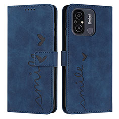 Coque Portefeuille Livre Cuir Etui Clapet Y03X pour Xiaomi Poco C55 Bleu