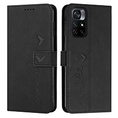 Coque Portefeuille Livre Cuir Etui Clapet Y03X pour Xiaomi Poco M4 Pro 5G Noir