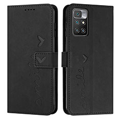 Coque Portefeuille Livre Cuir Etui Clapet Y03X pour Xiaomi Redmi 10 4G Noir