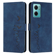 Coque Portefeuille Livre Cuir Etui Clapet Y03X pour Xiaomi Redmi 10 5G Bleu