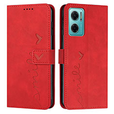 Coque Portefeuille Livre Cuir Etui Clapet Y03X pour Xiaomi Redmi 10 5G Rouge