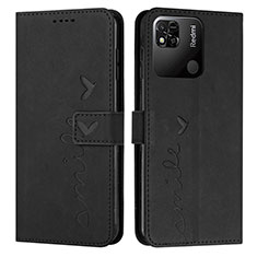 Coque Portefeuille Livre Cuir Etui Clapet Y03X pour Xiaomi Redmi 10 Power Noir