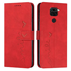 Coque Portefeuille Livre Cuir Etui Clapet Y03X pour Xiaomi Redmi 10X 4G Rouge