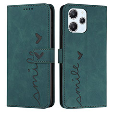 Coque Portefeuille Livre Cuir Etui Clapet Y03X pour Xiaomi Redmi 12 4G Vert