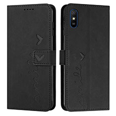 Coque Portefeuille Livre Cuir Etui Clapet Y03X pour Xiaomi Redmi 9i Noir