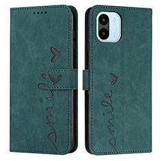 Coque Portefeuille Livre Cuir Etui Clapet Y03X pour Xiaomi Redmi A2 Vert