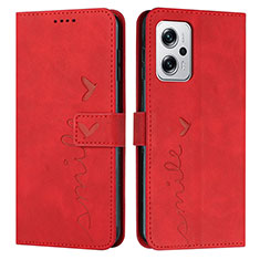 Coque Portefeuille Livre Cuir Etui Clapet Y03X pour Xiaomi Redmi K50i 5G Rouge