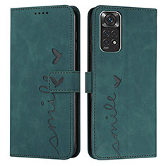 Coque Portefeuille Livre Cuir Etui Clapet Y03X pour Xiaomi Redmi Note 11 4G (2022) Vert