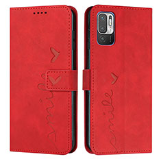 Coque Portefeuille Livre Cuir Etui Clapet Y03X pour Xiaomi Redmi Note 11 SE 5G Rouge