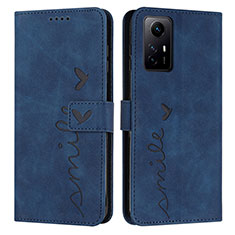 Coque Portefeuille Livre Cuir Etui Clapet Y03X pour Xiaomi Redmi Note 12S Bleu