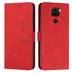 Coque Portefeuille Livre Cuir Etui Clapet Y03X pour Xiaomi Redmi Note 9 Rouge