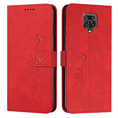 Coque Portefeuille Livre Cuir Etui Clapet Y03X pour Xiaomi Redmi Note 9S Rouge