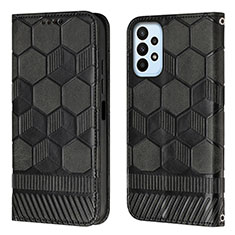 Coque Portefeuille Livre Cuir Etui Clapet Y04B pour Samsung Galaxy A23 4G Noir