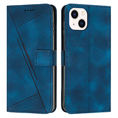 Coque Portefeuille Livre Cuir Etui Clapet Y04X pour Apple iPhone 13 Bleu