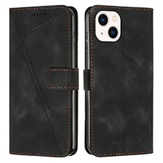 Coque Portefeuille Livre Cuir Etui Clapet Y04X pour Apple iPhone 13 Noir