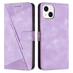 Coque Portefeuille Livre Cuir Etui Clapet Y04X pour Apple iPhone 13 Violet