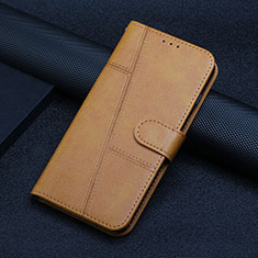 Coque Portefeuille Livre Cuir Etui Clapet Y04X pour Google Pixel 6 5G Brun Clair