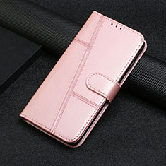 Coque Portefeuille Livre Cuir Etui Clapet Y04X pour Google Pixel 6 5G Or Rose