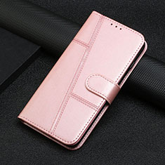 Coque Portefeuille Livre Cuir Etui Clapet Y04X pour Google Pixel 7 5G Or Rose