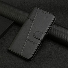 Coque Portefeuille Livre Cuir Etui Clapet Y04X pour Motorola Moto E22 Noir