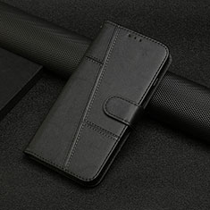 Coque Portefeuille Livre Cuir Etui Clapet Y04X pour Motorola Moto E32 India Noir