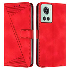 Coque Portefeuille Livre Cuir Etui Clapet Y04X pour OnePlus 10R 5G Rouge