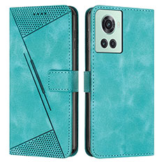 Coque Portefeuille Livre Cuir Etui Clapet Y04X pour OnePlus 10R 5G Vert