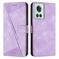 Coque Portefeuille Livre Cuir Etui Clapet Y04X pour OnePlus 10R 5G Violet