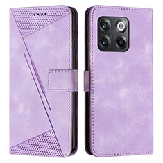 Coque Portefeuille Livre Cuir Etui Clapet Y04X pour OnePlus 10T 5G Violet