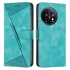 Coque Portefeuille Livre Cuir Etui Clapet Y04X pour OnePlus 11 5G Vert